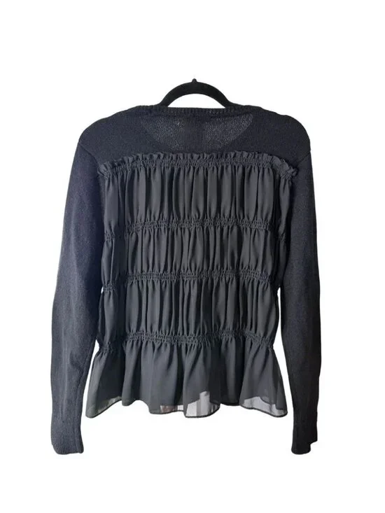 Club Monaco Ruched/Ruffled Back Sweater - Picture 3 of 6